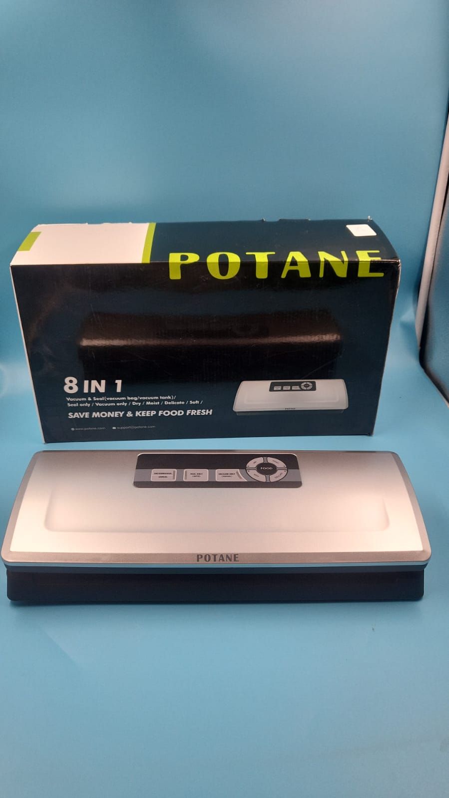 Máquina selladora al vacío de precisión, de alimentos profesional, 8 en 1 . POTANE