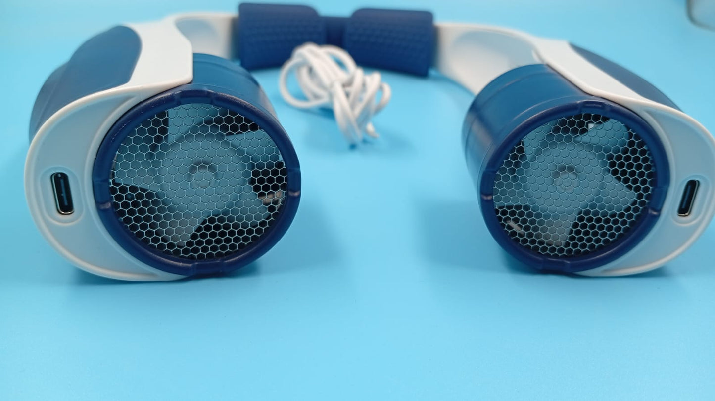 Ventilador de cuello AI, portátil y ajustable, ultra silencioso, ligero.