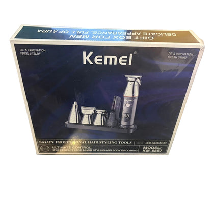 Máquina Cortar Cabello Kemei KM-5857 Profesional USB