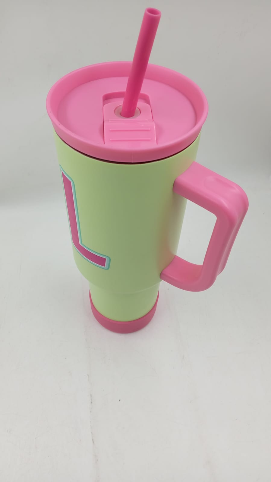 SANDJEST Vaso con monograma y asa, 40 onzas,