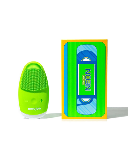 Masajeador De Limpieza Facial Ultrasonico Meejee Neon.