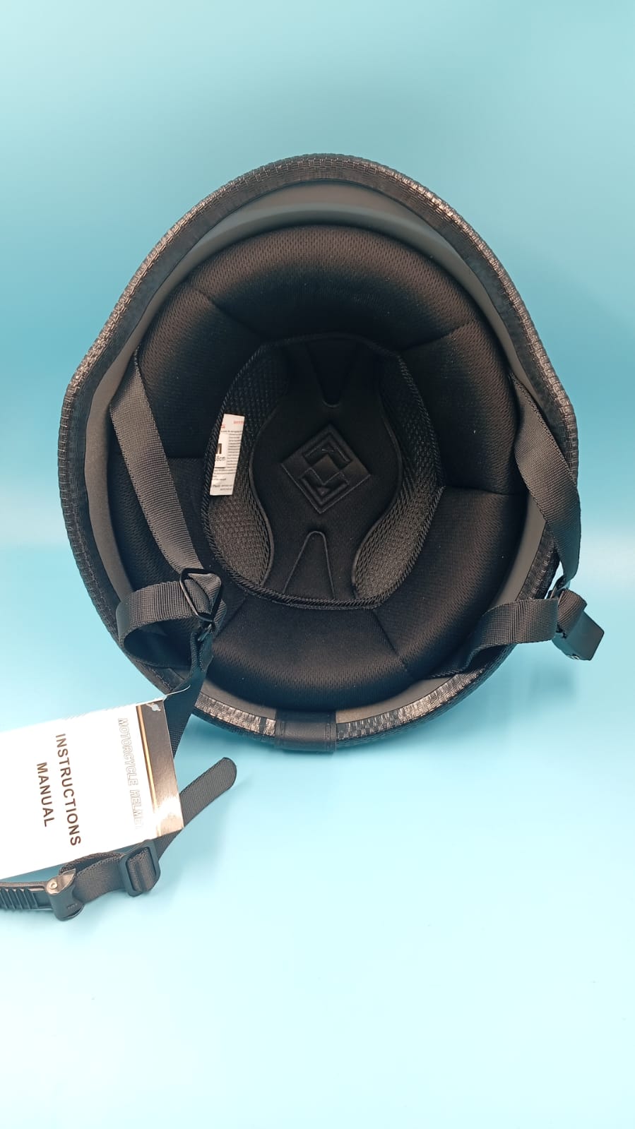 Medio casco de motocicleta, diseño retro-alemán, Certificación DOT.