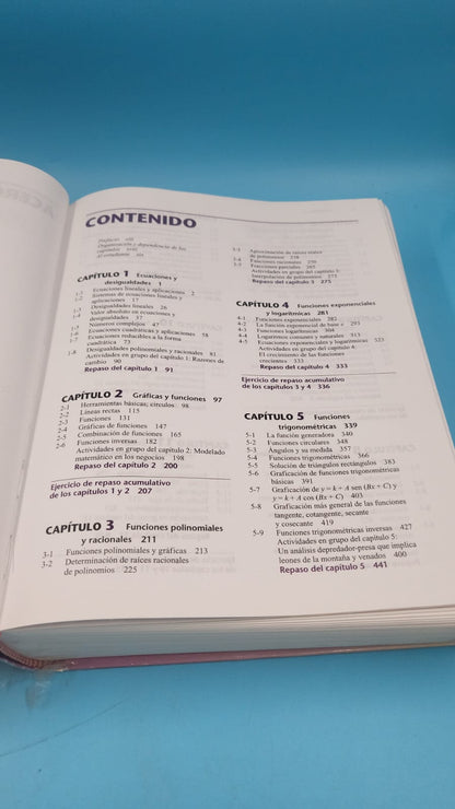 Libro Precalculo: Funciones y Gráficas McGraw-Hill usado