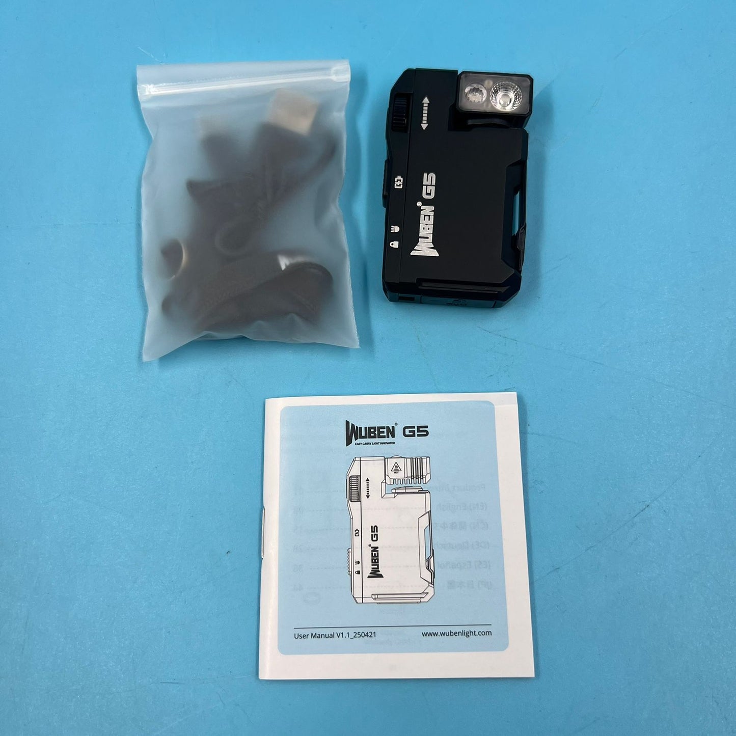 WUBEN G5 Linterna Led Recargable 400 Lumens RGB