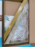 Repisas Flotantes Axeman 2 Pzas Blanco Dorado 16x12