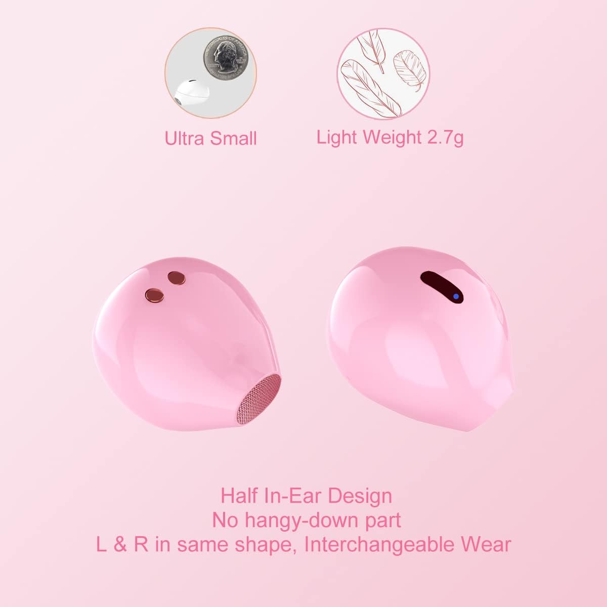 Auriculares Inalámbricos Bluetooth Sqrmini Con Micrófono.