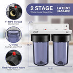 Sistema de filtración de agua para toda la casa SimPure DB10C-2 de 5 micrones,