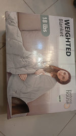 Manta pesada reversible gris, Sedona House, 15 lb, 48 x 72".