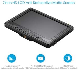 Monitor FPV Flysight 7" Diversity 1024x600 Integrado (USADO)
