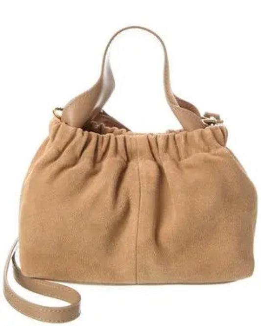 Minibolso Dolce Vita Ariana Gamuza Taupe color topo