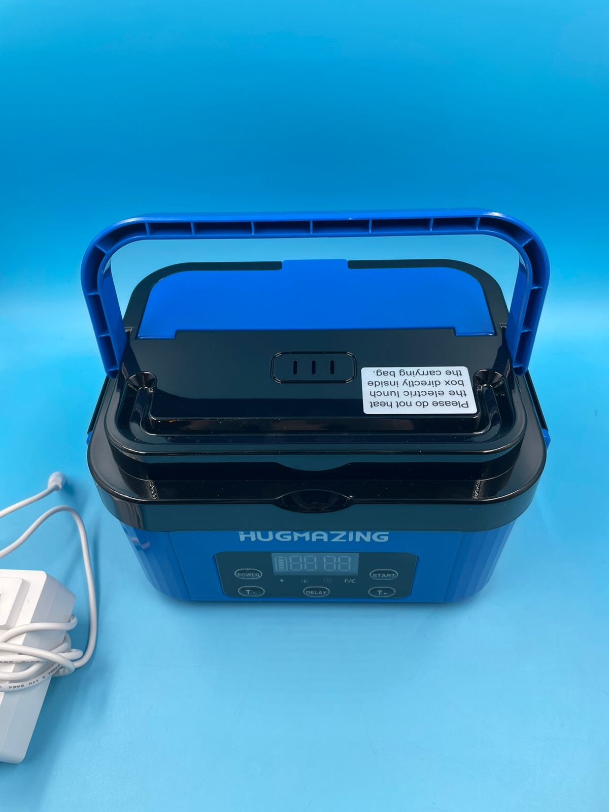 Caja de almuerzo eléctrica inalámbrica - Azul.