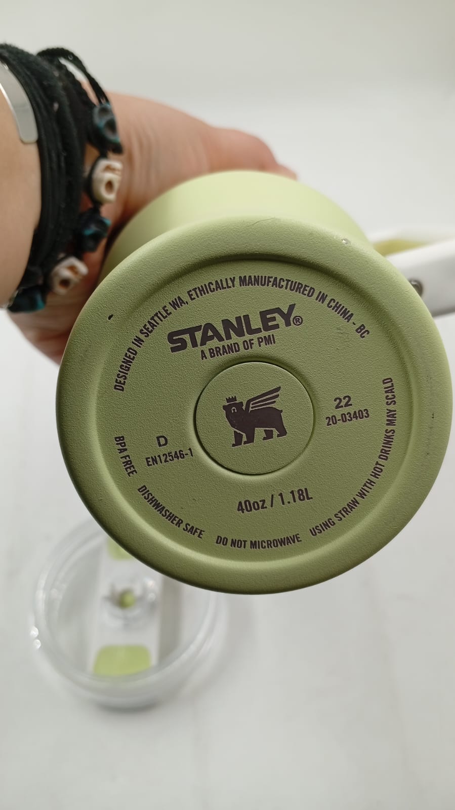 Vaso STANLEY Quencher H2O de 40oz, FlowState, color citron(USADO).