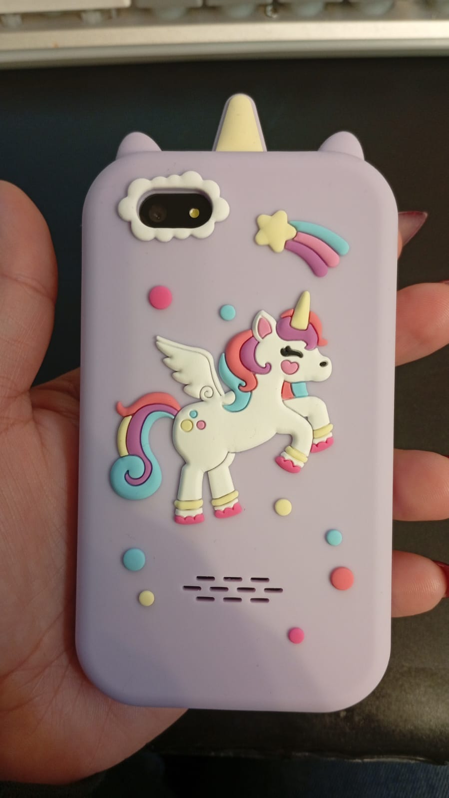 Teléfono infantil para niñas, de 3 a 8 años, táctil, cámara dual 8G.