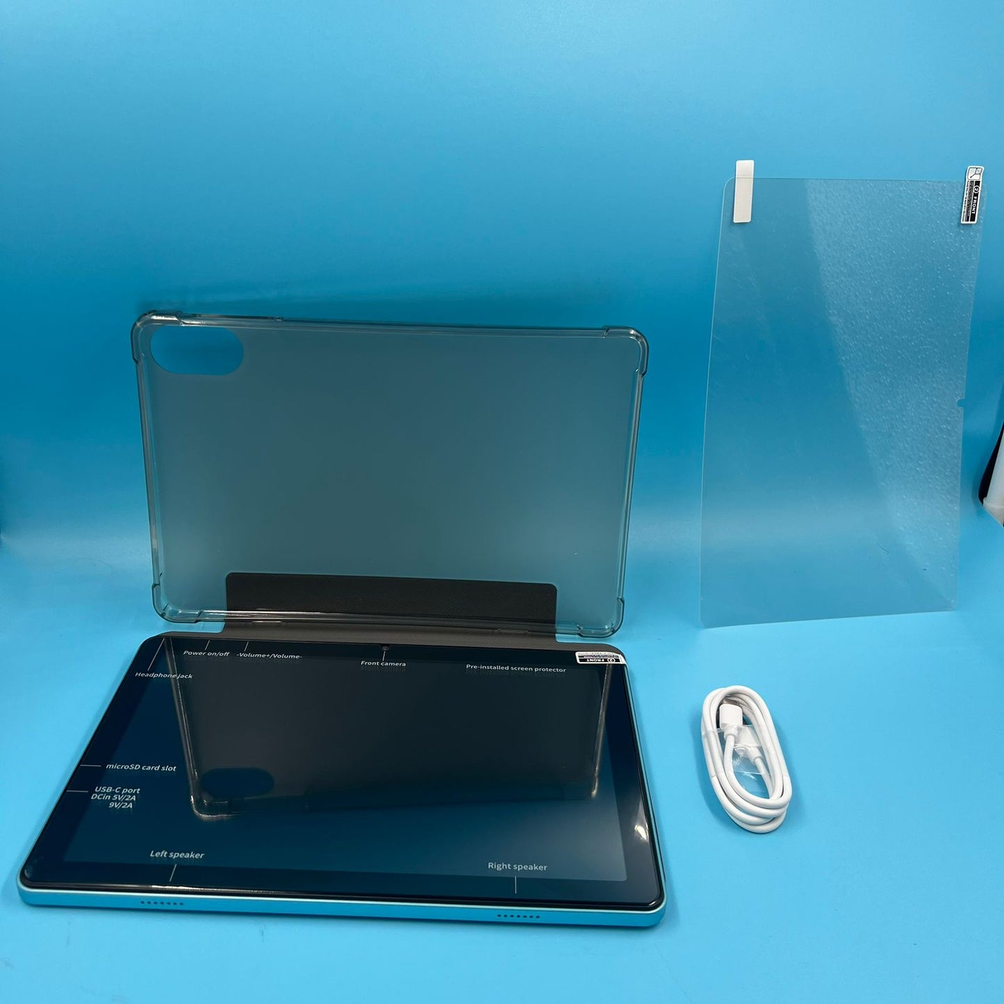 Tableta Android 10.1" cámara dual  BT5.0 con funda incluida (USADO)