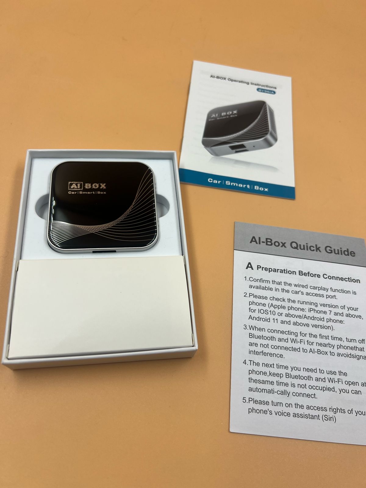 3 en 1 Adaptador inalámbrico CarPlay. Plug & Play