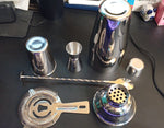 Kit de mixología para bartender, Barillio, soporte de bambú.