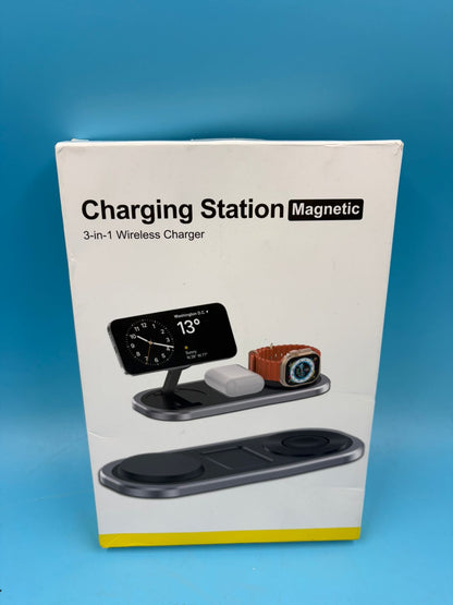 Cargador inalámbrico 3 en 1 para iPhone Magsafe