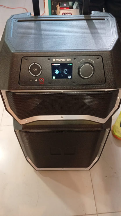 Altavoz Bluetooth portátil, Monster Rockin' Roller X, c/ruedas (USADO)