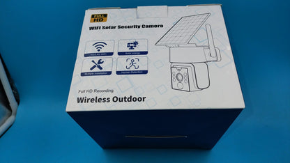 Cámara De Seguridad Inalámbrica Solar Ptz 4mp 360 Para Exter