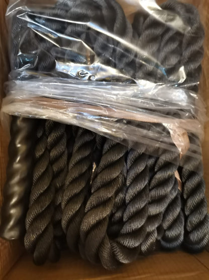 Cuerda Battle Rope Crossfit Fitness 9 m negra marca OUTROAD