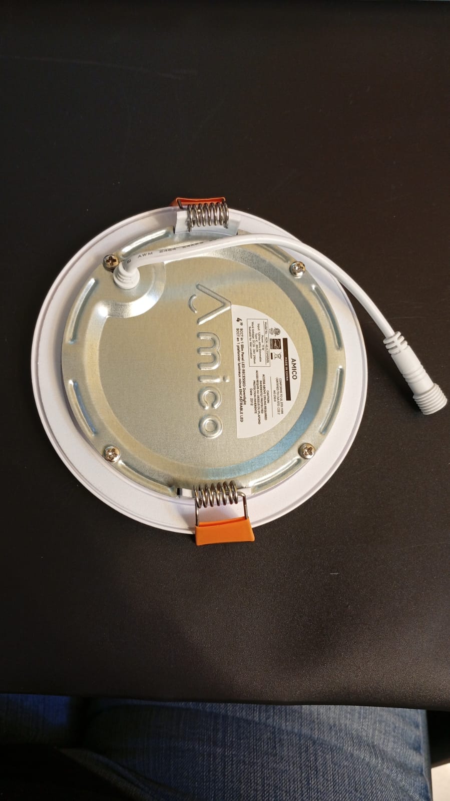 Amico, Paquete de 24 lámparas, empotrables, ultrafinas, 4".