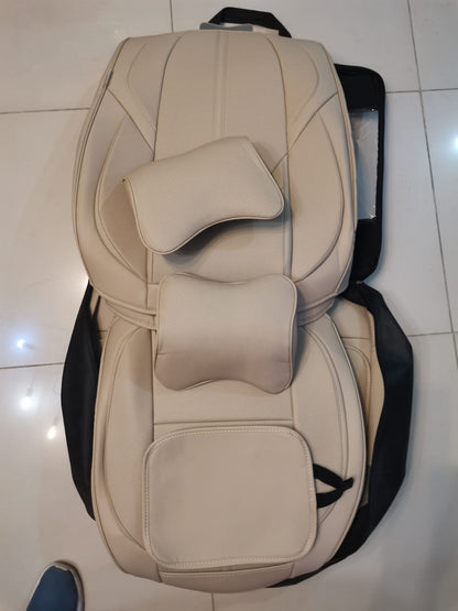 Fundas Asiento Automóviles KIDYACWST Beige Delanteras y Traseras