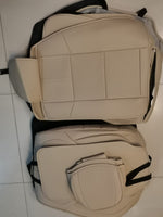 Fundas Asiento Automóviles KIDYACWST Beige Delanteras y Traseras