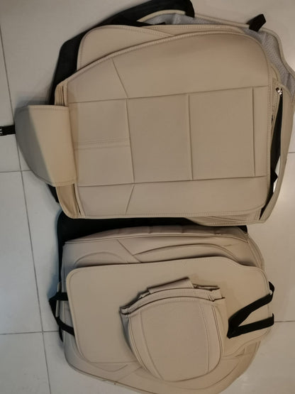 Fundas Asiento Automóviles KIDYACWST Beige Delanteras y Traseras