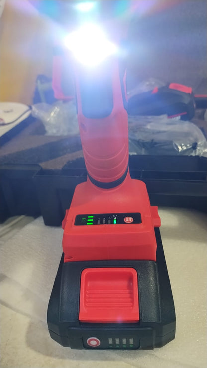 Kit de destornillador de impacto inalámbrico NAWIN de 20 V. con estuche.