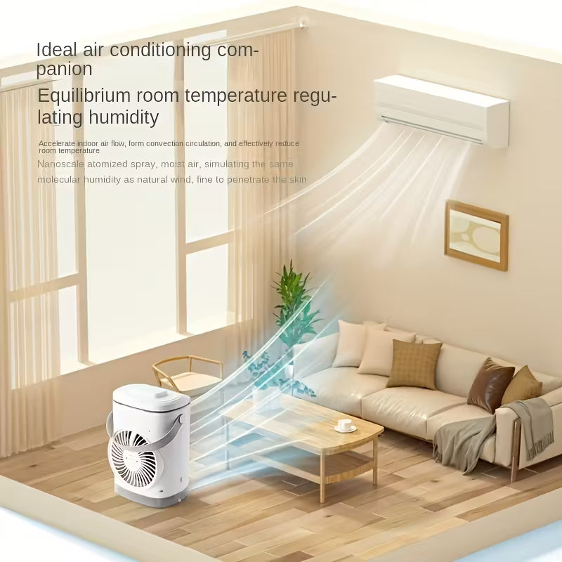 Mini Aire Portátil Ventilación 4 Velocidades Silencioso (USADO)