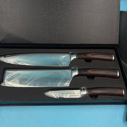 Juego Cuchillos PAUDIN 3 Piezas Acero Alto Carbono
