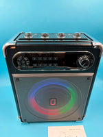 Bocina Karaoke JYX-S55 Bluetooth con 2 Micrófonos y Luces LED