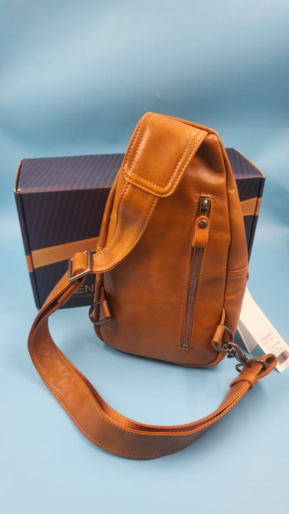 Bolso Bandolera De Piel Genuina Cruzado Antirrobo