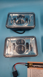 4 faros delanteros LED rectangulares de 60 W, 4 x 6" Z-OFFROAD