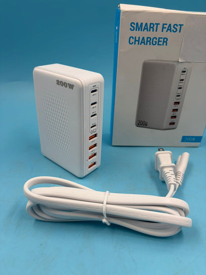 Cargador USB 8 Puertos Carga Rápida Estación Multi USB