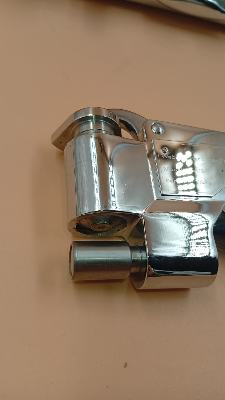 Durómetro Webster W-B75 para metales y aluminio. (USADO).