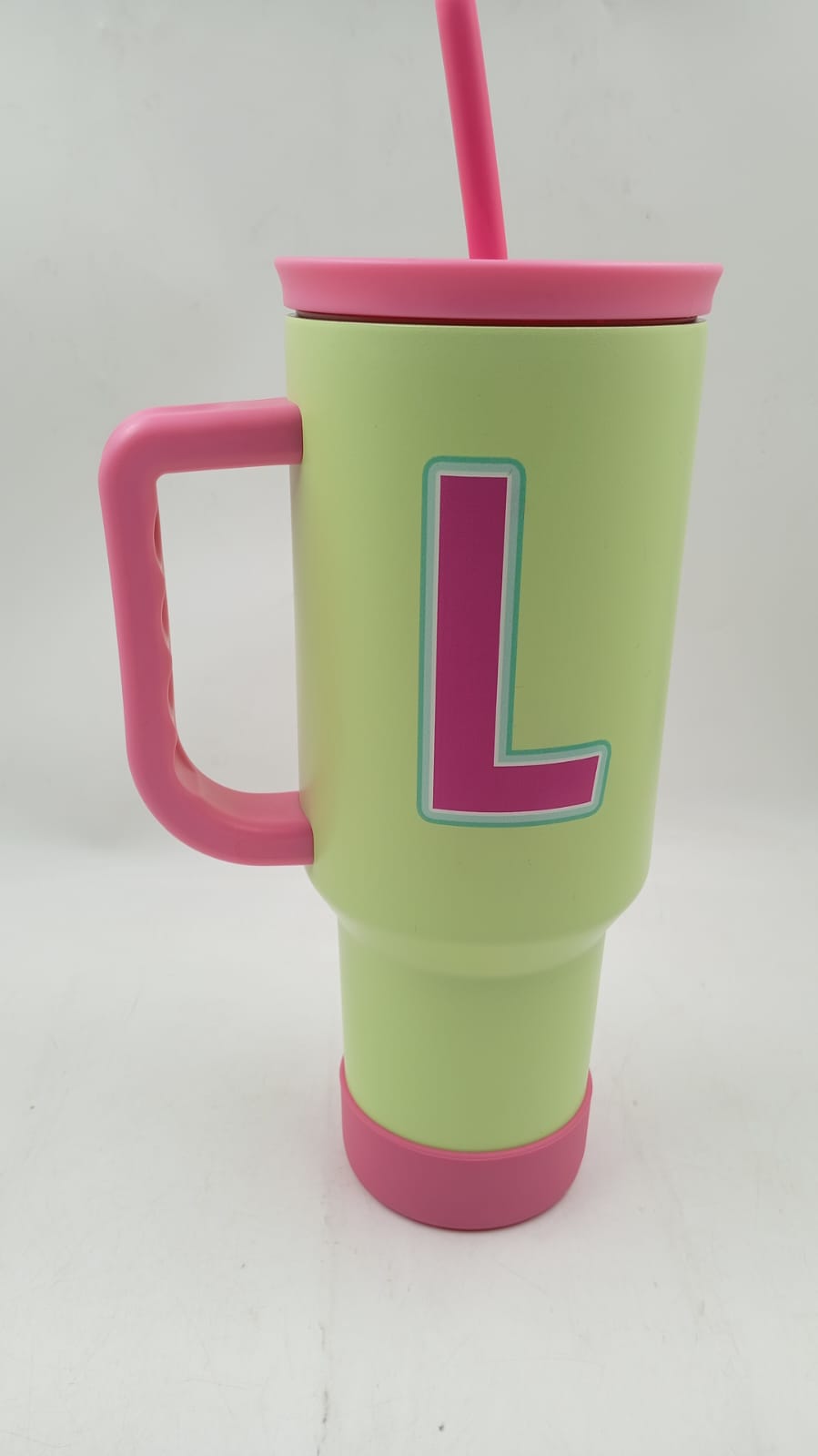 SANDJEST Vaso con monograma y asa, 40 onzas,