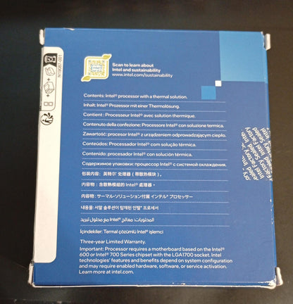 Procesador Intel Core i7-14700F, 14TH Gen, 33MB, hasta 5,4 GHz.