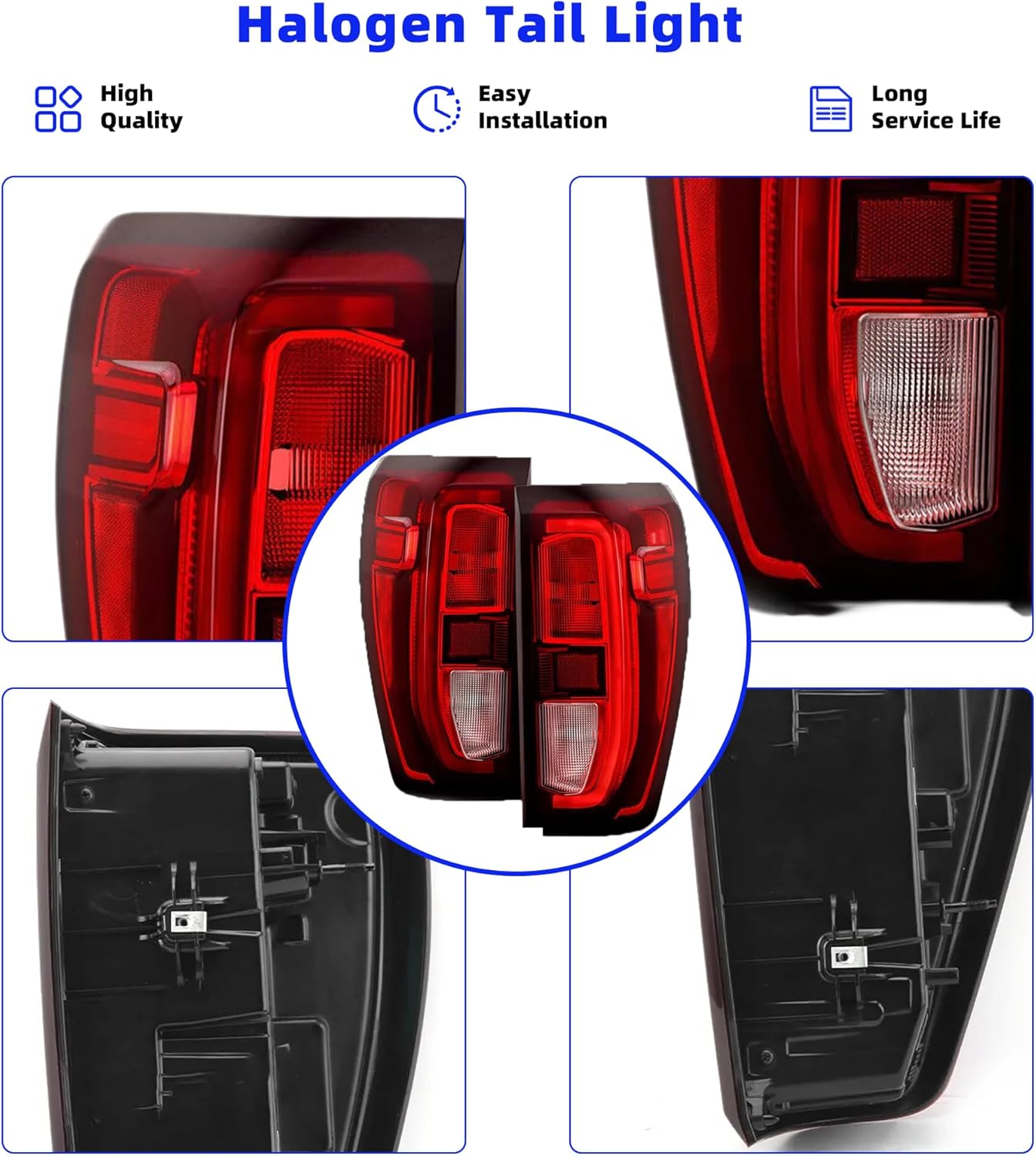 Faro Trasero Para Gmc Sierra, Lado Del Conductor, Con Focos.