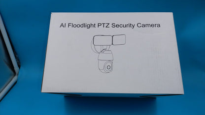 Cámara de seguridad con reflector PTZ de 360°, HD 1080P, Sirena.