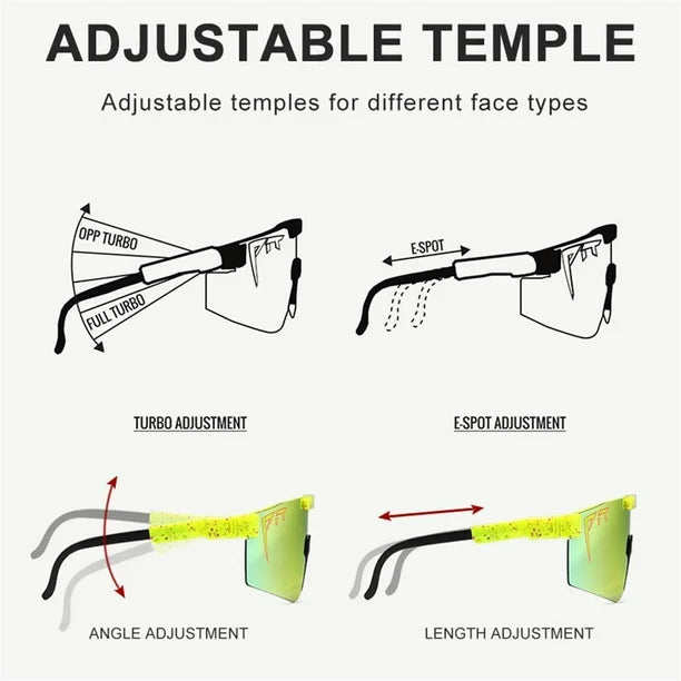 Gafas de sol Pit Viper, polarizadas, Protección UVA,UVB: 100%.