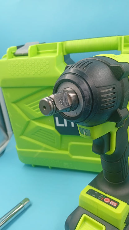 Llave de impacto inalámbrica de 1/2 pulgada, Litekon 4.0Ah 24V (USADA)