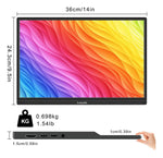 Monitor portátil para computadora portátil 16 '' HGR  1080P