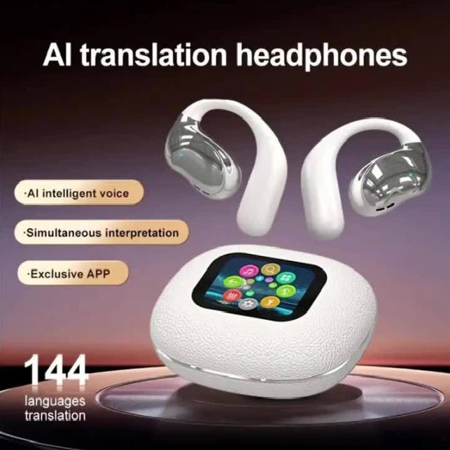 Auriculares Bluetooth con traducción por IA, cancelación de ruido. YJ33