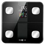 Báscula inteligente RunStar 4E SmartView negra con pantalla LCD
