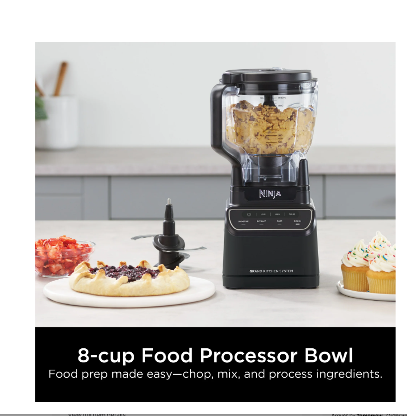 Licuadora Ninja Grand, 1,9 lts, procesador de alimentos, vaso 500 ml.