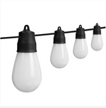 Guirnalda de luces solares inteligentes, 15 focos, control remoto.