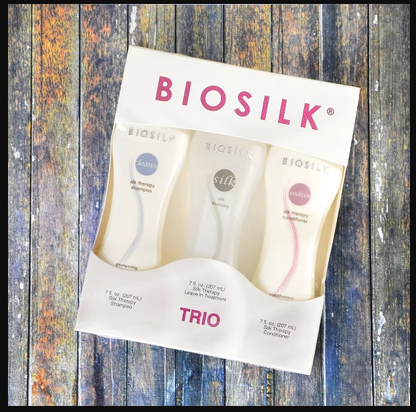 Tratamiento Biosilk Silk Therapy Trio, sin enjuague, 620 ml: Suaviza.