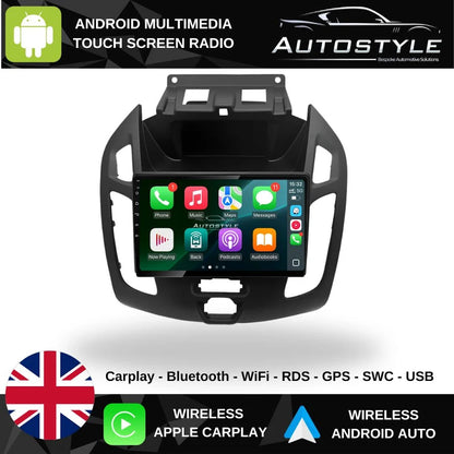 Estéreo Android 9.0 9.7 Pulg Ford Transit Connect 2014-2018