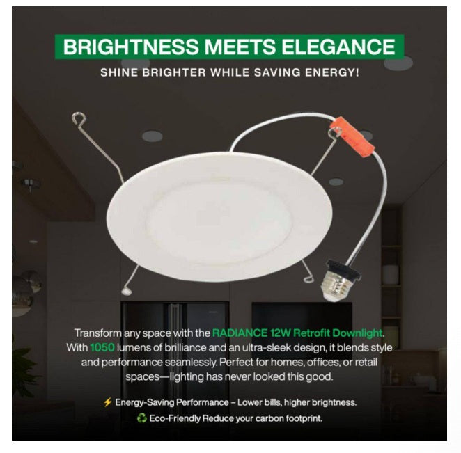 Luces Iluminación LED empotrada Amico de 5/6 pulgadas y 5 CCT 12 pack